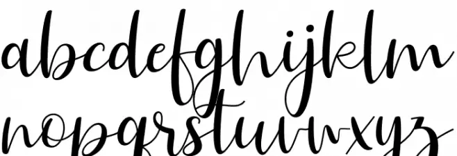 Hailluna Schriftart Kleinbuchstaben