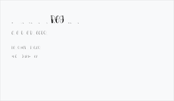 Hailyland Regular Business Card