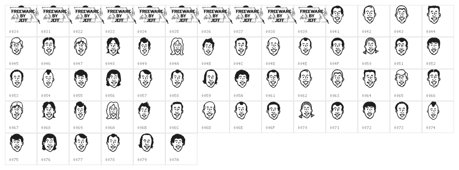 Hair Apparent JL Character Map