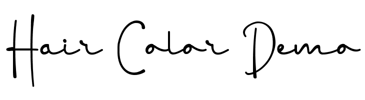 Hair Color Demo  Descarca Fonturi Gratis