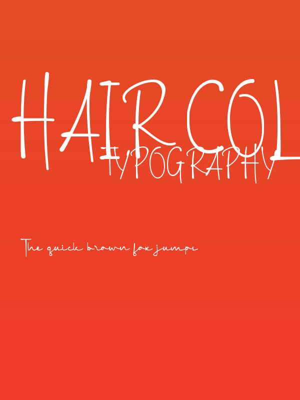 Hair Color Demo Poster