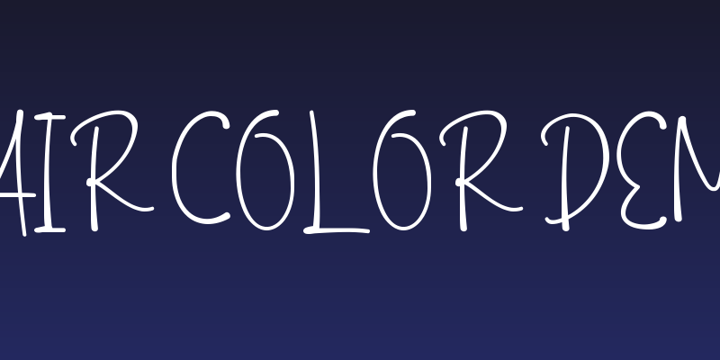 Hair Color Demo Social Header