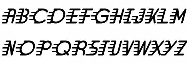 Hair Comb Demo Italic خط أحرف كبيرة