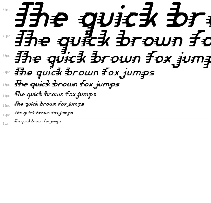 Hair Comb Demo Italic Waterfall