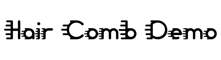Hair Comb Demo  Frei Schriftart Herunterladen