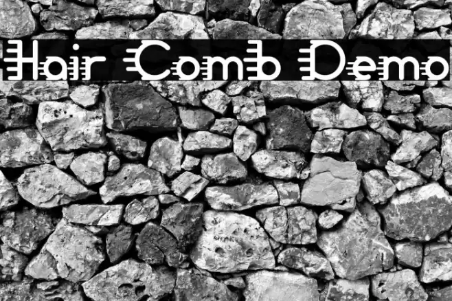 Hair Comb Demo Font examples
