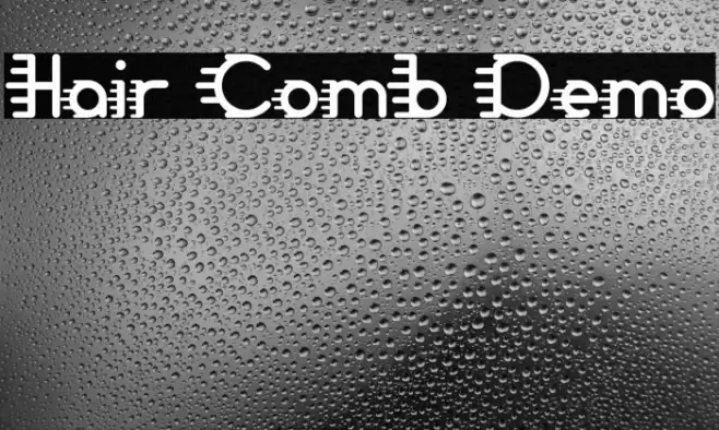 Hair Comb Demo Font examples
