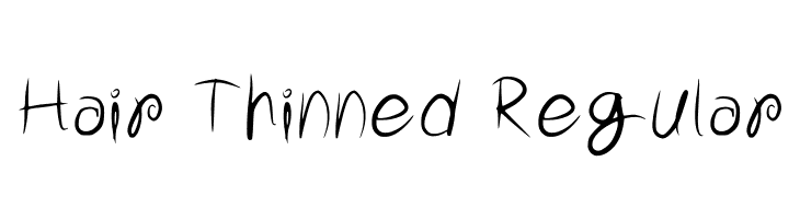 Hair Thinned Regular  font caratteri gratis