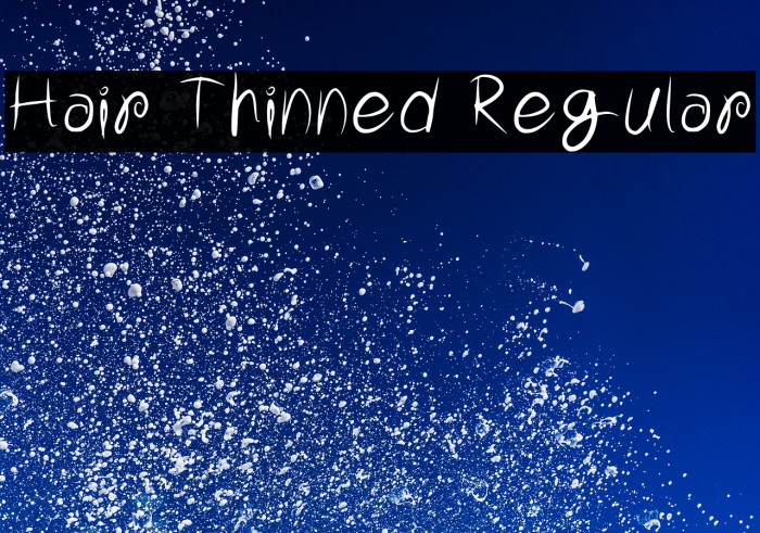 Hair Thinned Regular Example 2