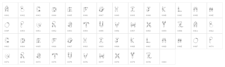 HairBows Character Map