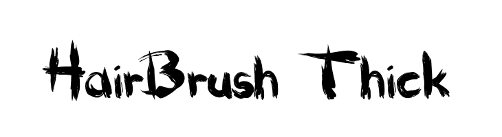 HairBrush Thick  Descarca Fonturi Gratis