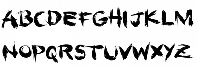 HairBrush Thick Schriftart Groß