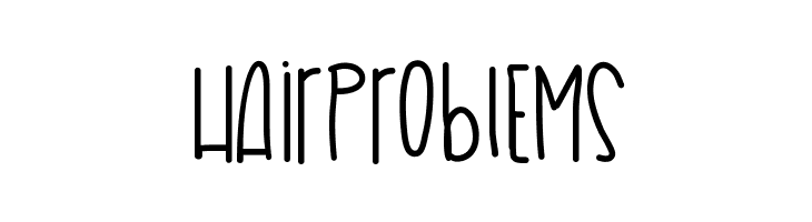HairProblems  Frei Schriftart Herunterladen