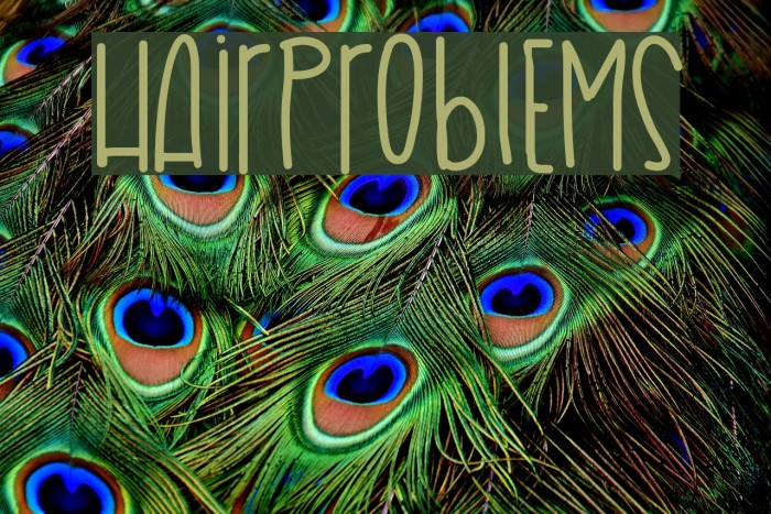 HairProblems Font examples
