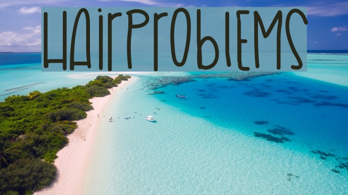 HairProblems Font examples