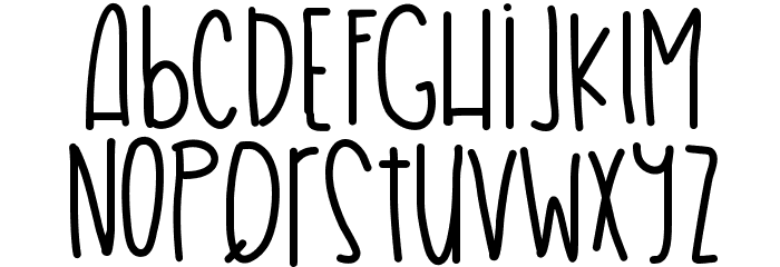 HairProblems Font LOWERCASE