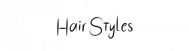 HairStyles  フリーフォントのダウンロード