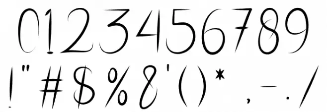 HairStyles Font OTHER CHARS