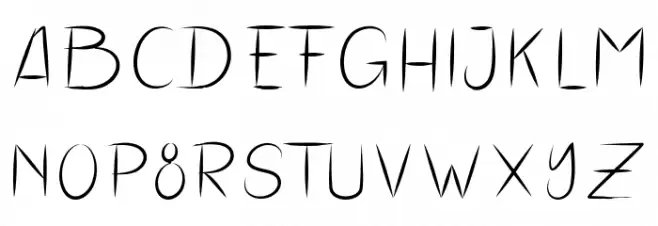 HairStyles Font UPPERCASE