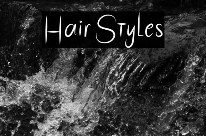 HairStyles Font examples