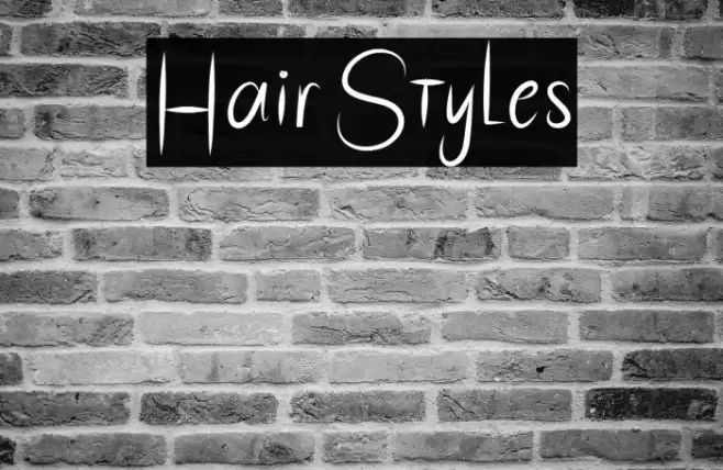 HairStyles Font examples