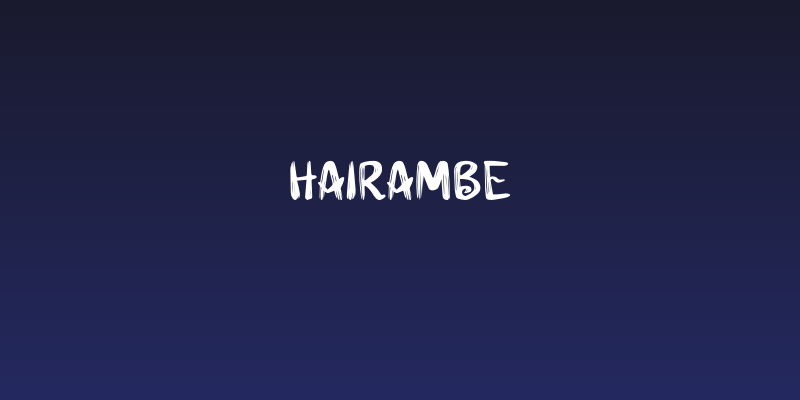 Hairambe Social Header