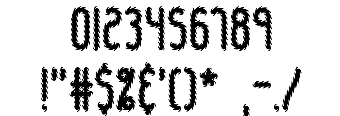 Hairball BRK Font Alte caractere