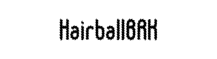 Hairball BRK  Frei Schriftart Herunterladen