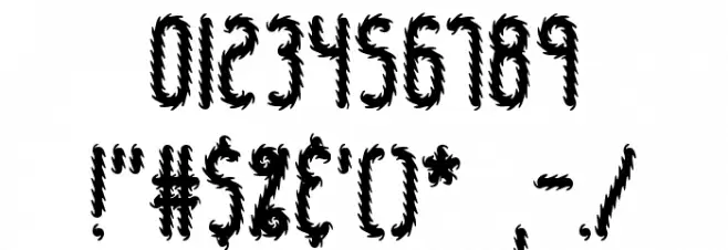 Hairball BRK Font OTHER CHARS