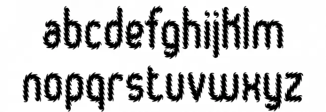 Hairball BRK خط أحرف صغيرة