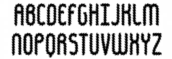 Hairball BRK Font UPPERCASE