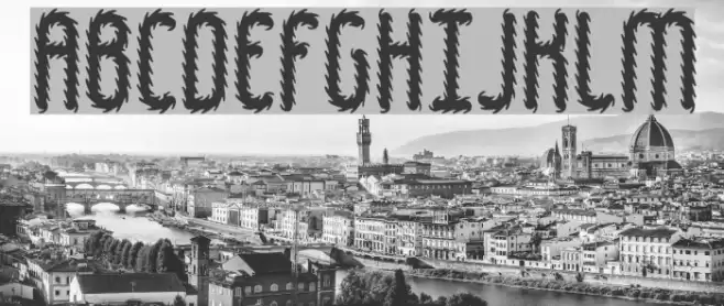 Hairball BRK Font examples