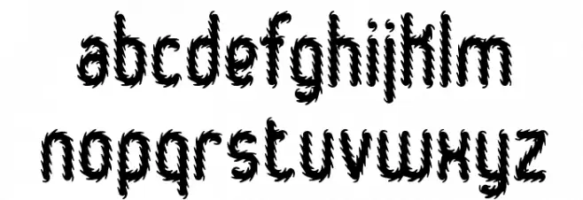Hairball BRK Font Litere mici