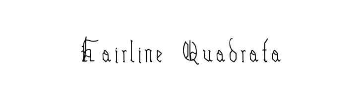Hairline Quadrata  font caratteri gratis