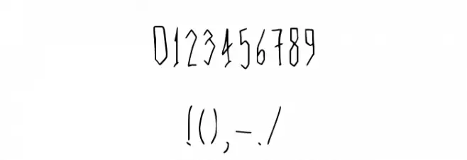 Hairline Quadrata Font OTHER CHARS