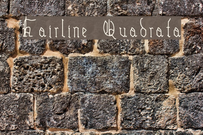 Hairline Quadrata Example 2