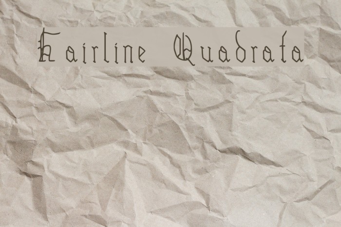 Hairline Quadrata Example 3