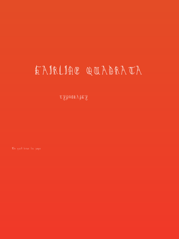 Hairline Quadrata Poster