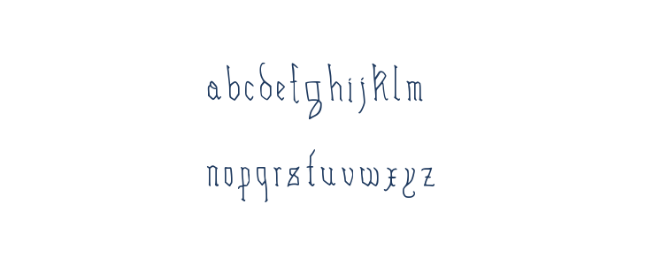 Hairline Quadrata Lowercase