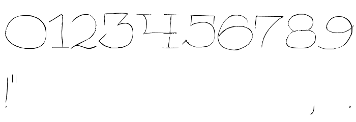 Hairliner-Regular Font OTHER CHARS