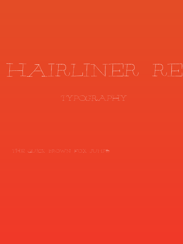Hairliner-Regular Poster