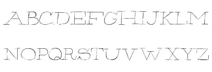 Hairliner-Regular Font LOWERCASE