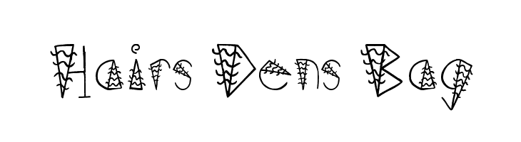Hairs Dens Bag  Free Fonts Download