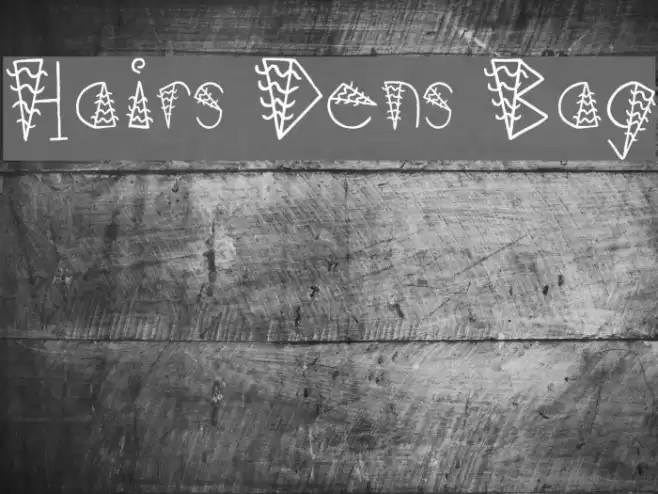 Hairs Dens Bag Fonte examples