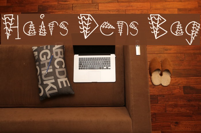 Hairs Dens Bag Font examples