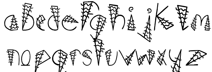 Hairs Dens Bag Font LOWERCASE