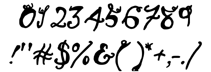 Hairstreak Font OTHER CHARS