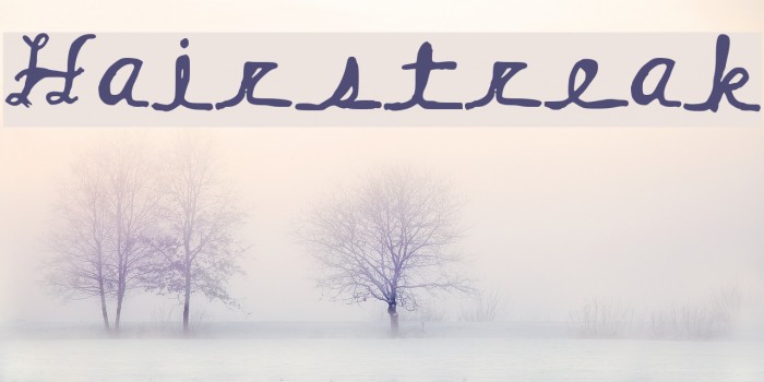 Hairstreak Font examples