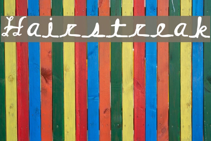 Hairstreak Font examples