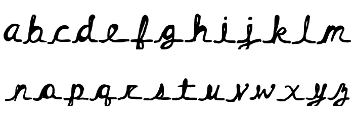 Hairstreak Font LOWERCASE